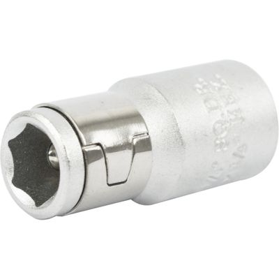Socket Adaptor Coupler 1/4'f Sq X 1/4'f Hex Bulk